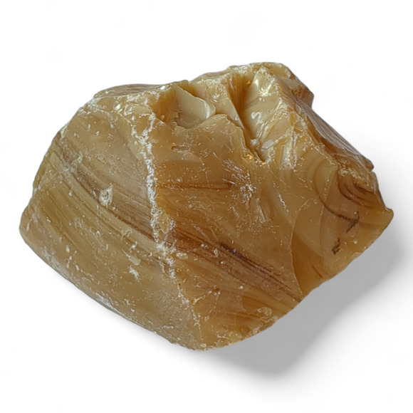 Carmel Chocolate Cream Art Glass Cullet Swirled Opaque Slag Glass #4XL76 - Picture 4 of 6